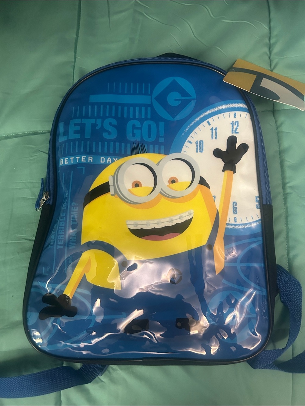 Blue Kids Minion Backpack - Let's Go!